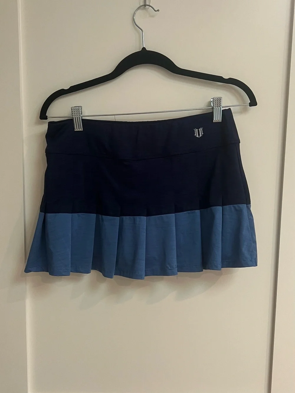 EleVen by Venus Williams Navy and Light Blue Two-Tone Tennis Skirt